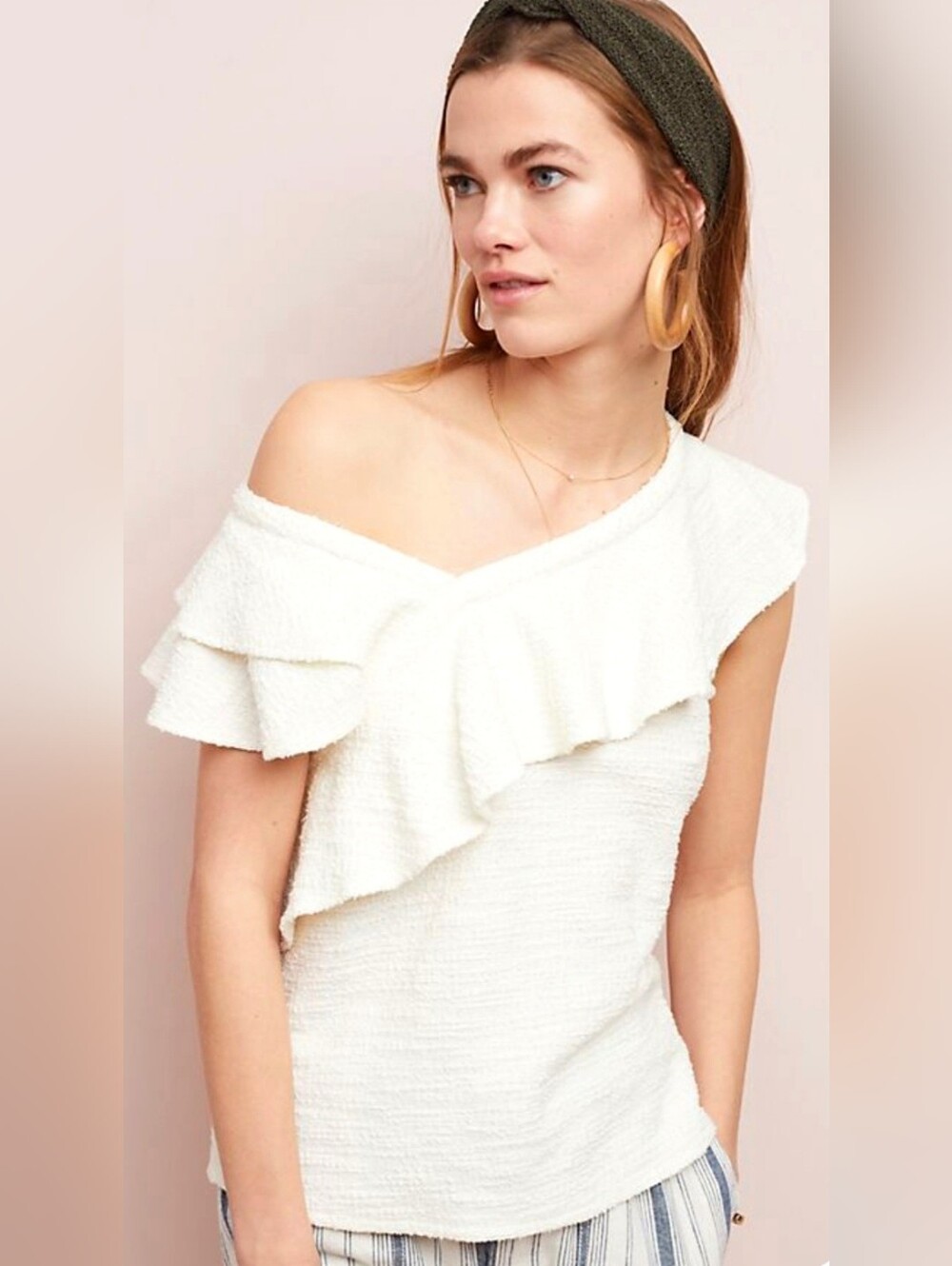 DOLAN off shoulder Louisa ruffle top